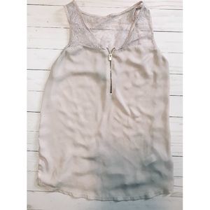 Express Blush Lace Sheer Top